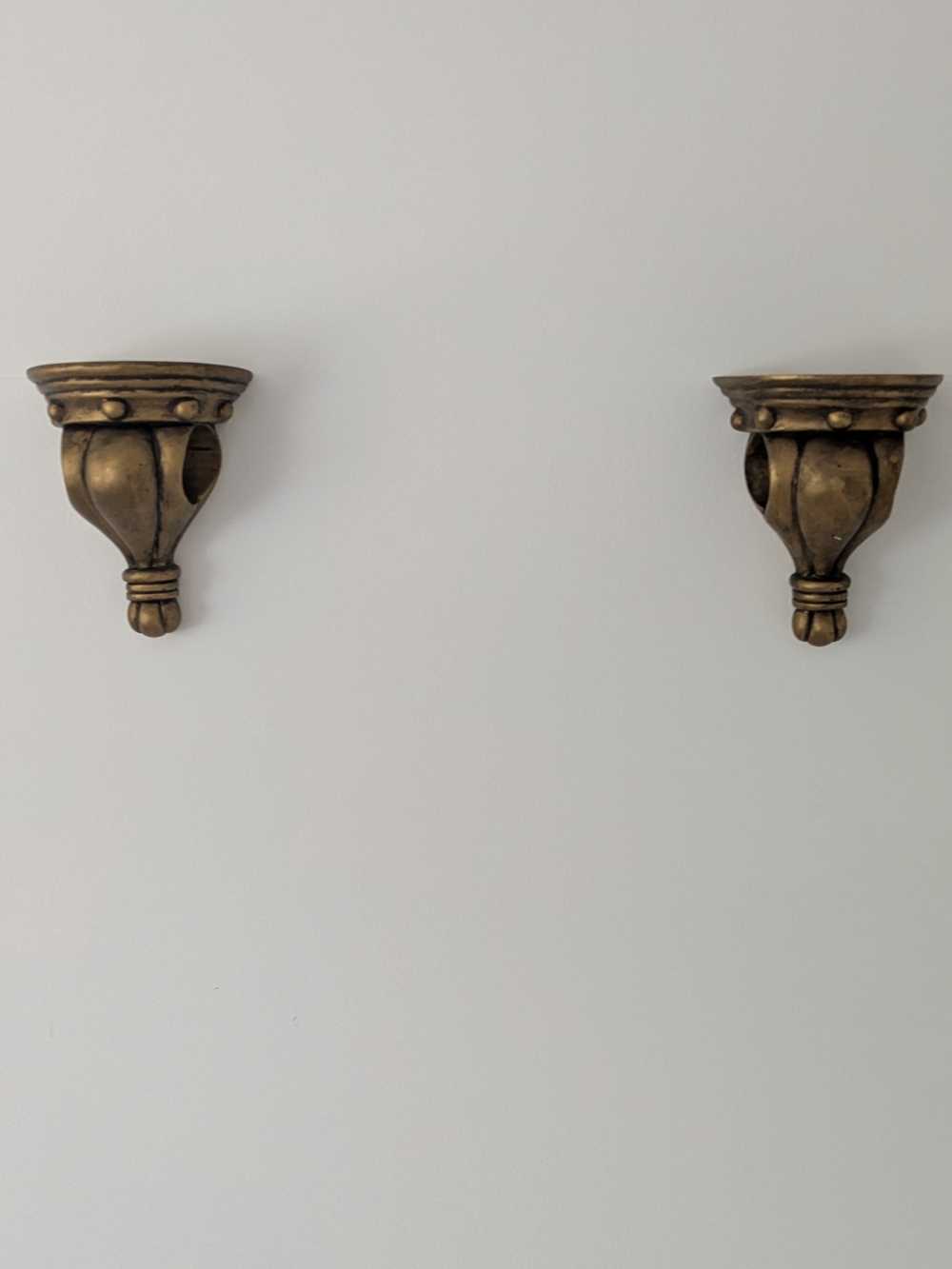 Gold Decorative Wall Sconce Pair - Elegant Home Wall Decor